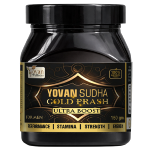 Yovan Sudha Gold Prash Ultra Boost for Men – Herbal Performance Stamina Strength Formula (150 gm)